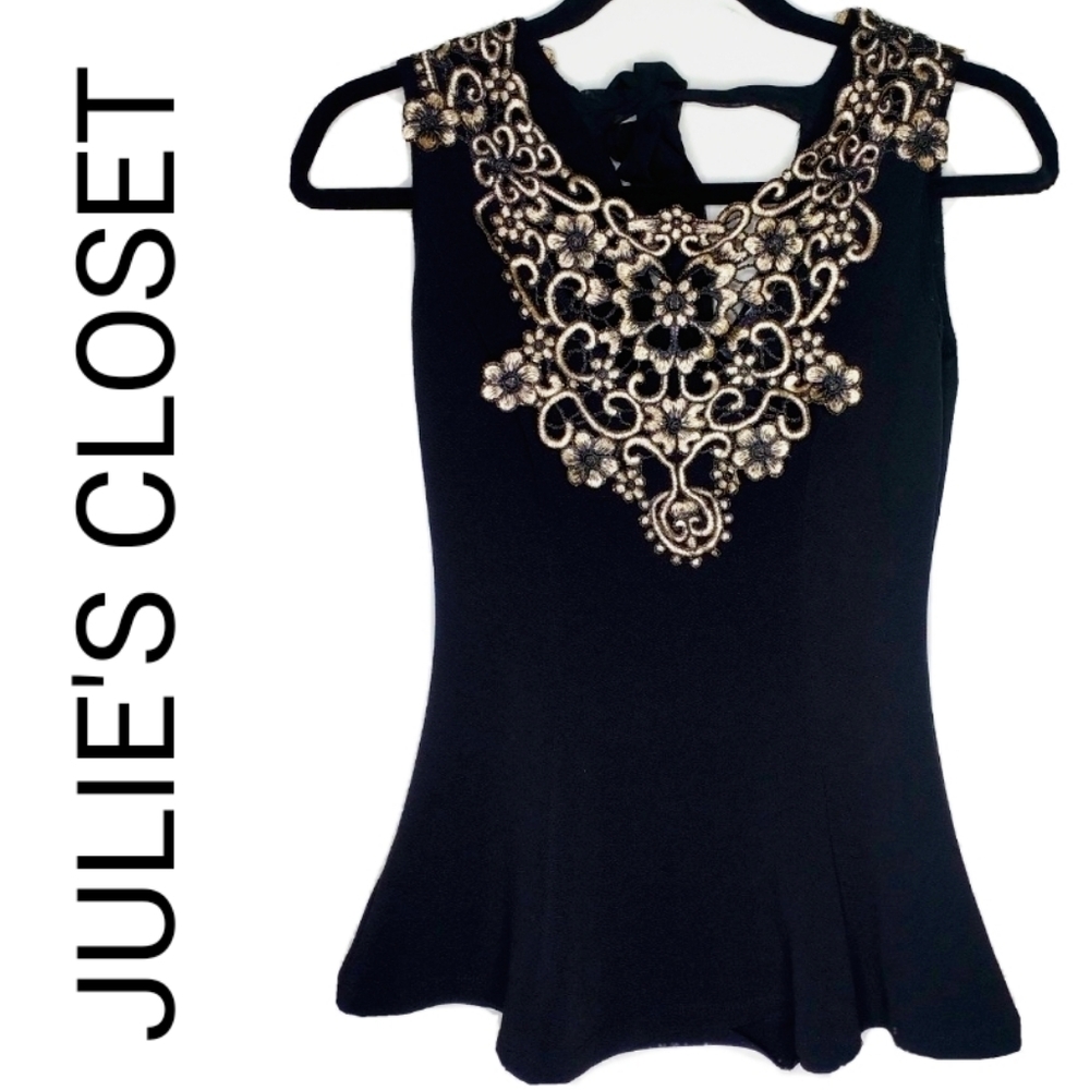JULIE'S CLOSET BLOUSE - BLACK